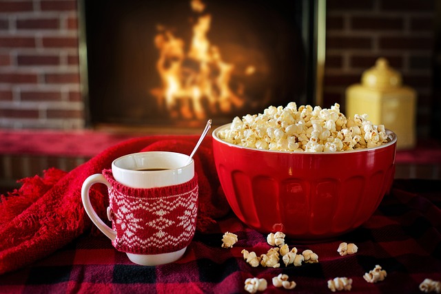 cozy home with ireplace